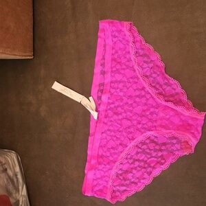 Brand new Pink heart detail lace Victoria's Secret panties